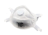 ماسک تنفس دریچه ای با رنگ سفید ، دستگاه تنفس N95 با دریچه بازدم تامین کننده