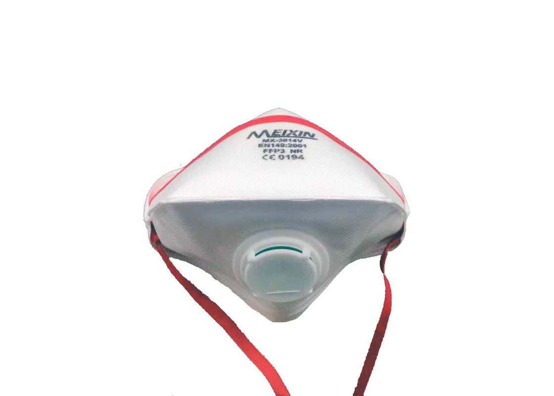 ماسک گرد و غبار تاشو FFP2V با مقاومت کم تنفس اقتصادی شیر تامین کننده